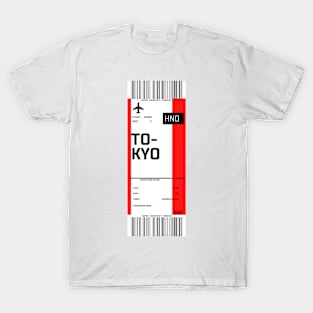 Boarding pass for Tokyo T-Shirt